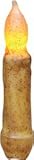 Hearthside LED Taper Candle Burnt Ivory Cinnamon Scented Wax Dipped Country Primitive Lighting Dcor 