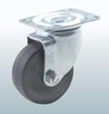 ナンシン　ゴム車　自在　車輪径25.4mm　キャスター　１個