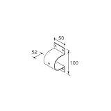 YKKAP メンテナンス部品 車止め金具 (HH2K-12438) [DG]ダークグレイ