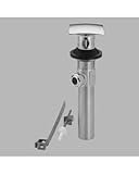 Delta 72177-PN Square Metal Pop-Up Bathroom Sink Drain with Overflow, Polished Nickel [並行輸入品]