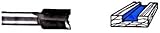 Whiteside Router Bits 1052 Straight Bit with 1/2-Inch Cutting Diameter and 1-1/4-Inch Cutting Length