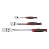 KD Tools 81203F 3 Piece Mix Ratchet Set with Cushion Grip