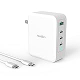 VnBn 4ポート GaN 急速充電器 USB-Cポート三つ USB-Aポート一つ 合計最大出力 130W 単ポート最大出力 100W PD