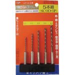 イシハシ精工 六角軸コバルト正宗ドリル 5本組セット 6COD5P (金属・金工)