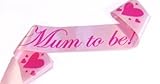 A Mum To Be Satin Sash Pastel Pink/Pink by Shower My Baby