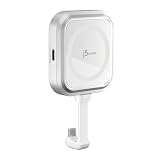j5create 磁気USB Cハブ Magsafe付き iPhone 17 /16 /15 Pro Max用 USB-C Gen2 10Gbps+PD充電60W 変換アダプター マルチハブ ProRes録画対応 Type-C ドッキングステーション 一体化設計 両面マグネット搭載 6.1、6.7インチ対応 プラグ&プレイ (JCH165W)