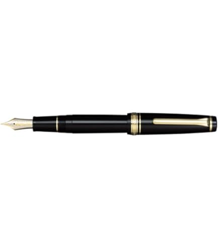 Amazon | Sailor 1911 Large Black Gold Trim 21K Gold Medium Point