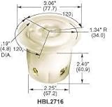 Hubbell Wiring Systems HBL2726 WP2 Insulgrip Twist-Lock Wall Plate Flanged Receptacle Weatherproof C