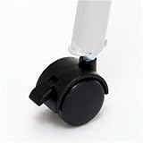 (まとめ) イワサキ パンフレットスタンド用キャスターセット ストッパー付・なし(各2個) Z-TKPC-N30 1セット 【×4セット】