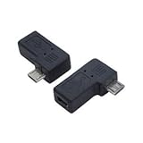 （まとめ）変換名人 変換プラグ USB mini5pin→microUSB 右L型 USBM5-MCRLF【×20セット】