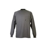 カジメイク COOLCOMFORT 長袖ローネックシャツ チャコールグレー L 670174L