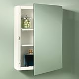 Jensen 268p26wh Topsider single-doorサーフェスマウントMedicine Cabinet