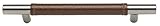 Atlas Homewares 281-OW/SS 220-mm Zanzibar Leather Long Pull, Stainless Steel [並行輸入品]