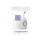 simplehuman コードD パーフェクトフィット ゴミ袋 20L / 20枚入 CW0163