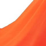 [moonfarm] ストレッチ シフォン 生地 選べる10色 100D 1way 幅150cm 伸縮性少 透ける 無地 布 (オレンジ, 1ｍ)