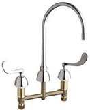 Chicago Faucets 201-GN8AE3-317XKAB Commercial Grade High Arch Kitchen Faucet, Chrome by Chicago