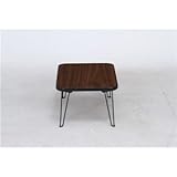 北欧風 ちゃぶ台/サイドテーブル 【幅45cm ブラウン】 折りたたみ 〔リビング ダイニング〕【代引不可】