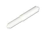 2本の白いプラスチックの交換トイレットペーパーロールホルダーストレッチローラースピンドル