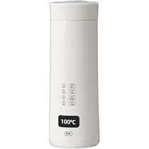 【電気ケトル】USB充電 加熱 保温 LCDディスプレイ[新品、未使用] Amazon | 電気ケトル ポータブル USB充電 小型 400ml 電気ポット