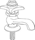 Central Brass 0255-C Self-Close Single Handle Basin Faucet [並行輸入品]