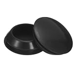 uxcell 4個 ゴム栓 シリコン栓 適合ホール口径28-30mm 高さ12mm 柔軟 防塵 耐高温 ホールプラグ ゴムストッパー プラグホール 実験用ボトル 金属管用 黒