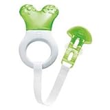 MAM Mini Cooler Teether with Clip - Green (Green) by MAM Baby by MAM USA