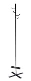 天馬 スリッパとコートを収納 玄関ポールハンガー マットブラック 幅30×奥行30×高さ163cm PRX 美style
