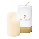 LUMINARA(ルミナラ) キャンドル形LEDライト ピラー 3.5×5 ギフトボックス付き(ローズの香り)