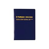 【デルフォニックス手帳 2025-2026年版／2025年3月始まり】ロルバーン ノートダイアリー B6 スケジュール帳 マンスリー（イエロー）