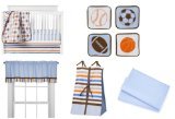 Mod Sports Blue 9pc Crib Set by Bacati