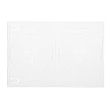 COMCOM 14mm厚DVDトールケース 2枚収納 透明 100個セット CS-DVDT2-100CL