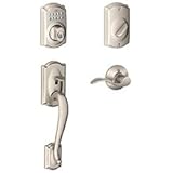 Schlage fe285-cam-be365 – 619-accサテンニッケルライフタイム仕上げCamelotキーパッドHandleset withアクセントレバー
