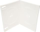 Mロック DVDトールケース 2枚収納 標準サイズ（15mm ）白 CD/BD/DVDケース FD1018 (１０枚)