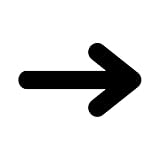 1枚から 右 14cm×14cm 矢印（方向指示） ピクトサイン ステッカー ラベル シール