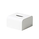 ideaco (イデアコ) ハーフ ソフトパック ティッシュ 専用 ボックス 幅14✕奥行14✕高さ8.5cm Tissue Case SP half white (ティッシュケース エスピーハーフ ホワイト)