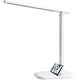 デスクライト LED 電気スタンド【目に優しい 最新進化版】折り畳み 3段階調色 無段階調光 省エネ タッチセンサー付き 充電式 卓上ライト