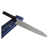 穂岐山刃物 ニッケルダマスカス(和包丁タイプ・紫檀八角柄)牛刀 210mm【青一丁箱入】 5508-154661