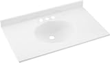 Swanstone楕円25-inch by 19インチVanity Top 25-Inch by 19-Inch VT1B1925.010 1