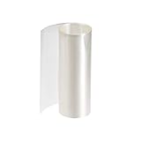 uxcell PVC熱収縮チューブ 140mmフラット幅 1 M ラップ デュアルレイヤー18650用 クリア