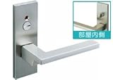 ウッドワン　レバーハンドルセット表示錠Ｆ型(シルバー)　【ZH11F3-7】　ドア・引き戸＞レバーハンドル