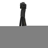 Moipuytrey 1 個 4X8Pin PCI-E から 16Pin(12+4) PCI-E 5.0 12VHPWR コネクタ 90 度エルボ ケーブル P8X3 から 16PIN-B