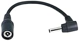 CNCTWO(コネクトツー) (外径4.0/内径1.7mm)(メス)-(外径3.8/内径1.4mm)(オス) なかなか見つからない希少品です DC形状変換 L字型ケーブル 16cm 空冷作業服 電熱服(4.0メス/3.8オス)