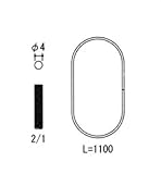 三協アルミ部品 網戸 ロープ・ワイヤー：ロープ Ｌ=1100mm [WB6777]