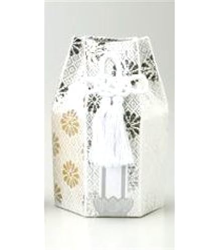 Amazon｜7寸骨壷｜白切立+骨箱（ヌキナシ銀）セット｜自宅供養や納骨堂