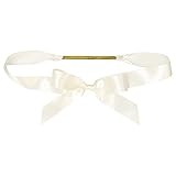 ヘッズ ゴムリボン 16×11cm M アイボリー 10個 サテンリボン ゴムタッグ HEADS SAI-TR2