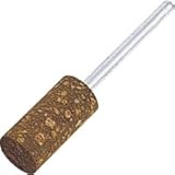 TRUSCO ゴム軸付砥石(軸径3mm) #220 黄 外径4×長さ13mm 1パック(10本)