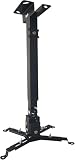 HOIN プロジェクター 天井マウント 伸縮アーム付き 耐荷重15kg ±30°角度調整 ユニバーサル天吊り金具 天井・壁掛け両用 ホームシアター対応 黒