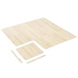 ニトリ(NITORI) 木目ジョイントマット ふち付き JM02 ホワイトウォッシュ 30×30cm 9枚入り 7030993