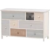 スモーキーシリーズ　チェスト（アンティークホワイト）　MCH-8308AW  【送料無料】