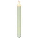Boston Warehouse Mystique Flameless Taper Candle, 8-Inch, Ivory [並行輸入品]